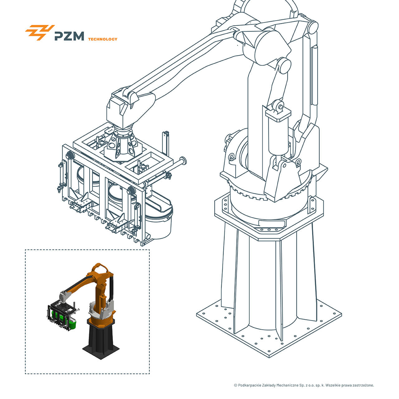 Gripper robot hot sale industrial